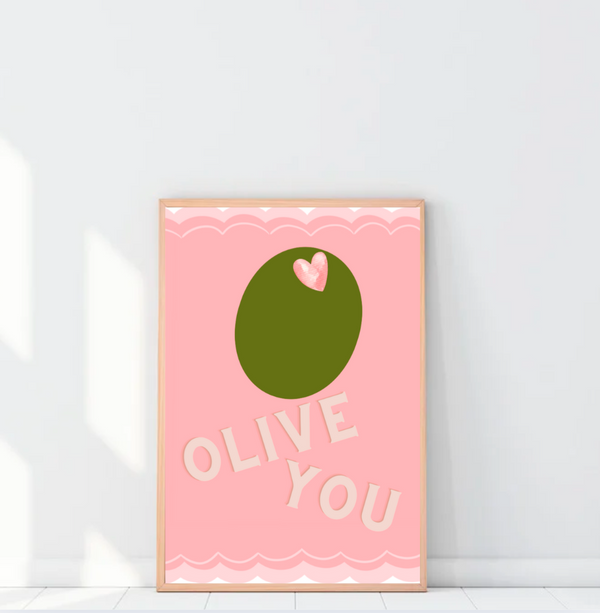 Olive You Kitchen Print