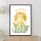 Be Kind, Be Happy, Be Brave Dino Prints Set of 3 Nursery Prints