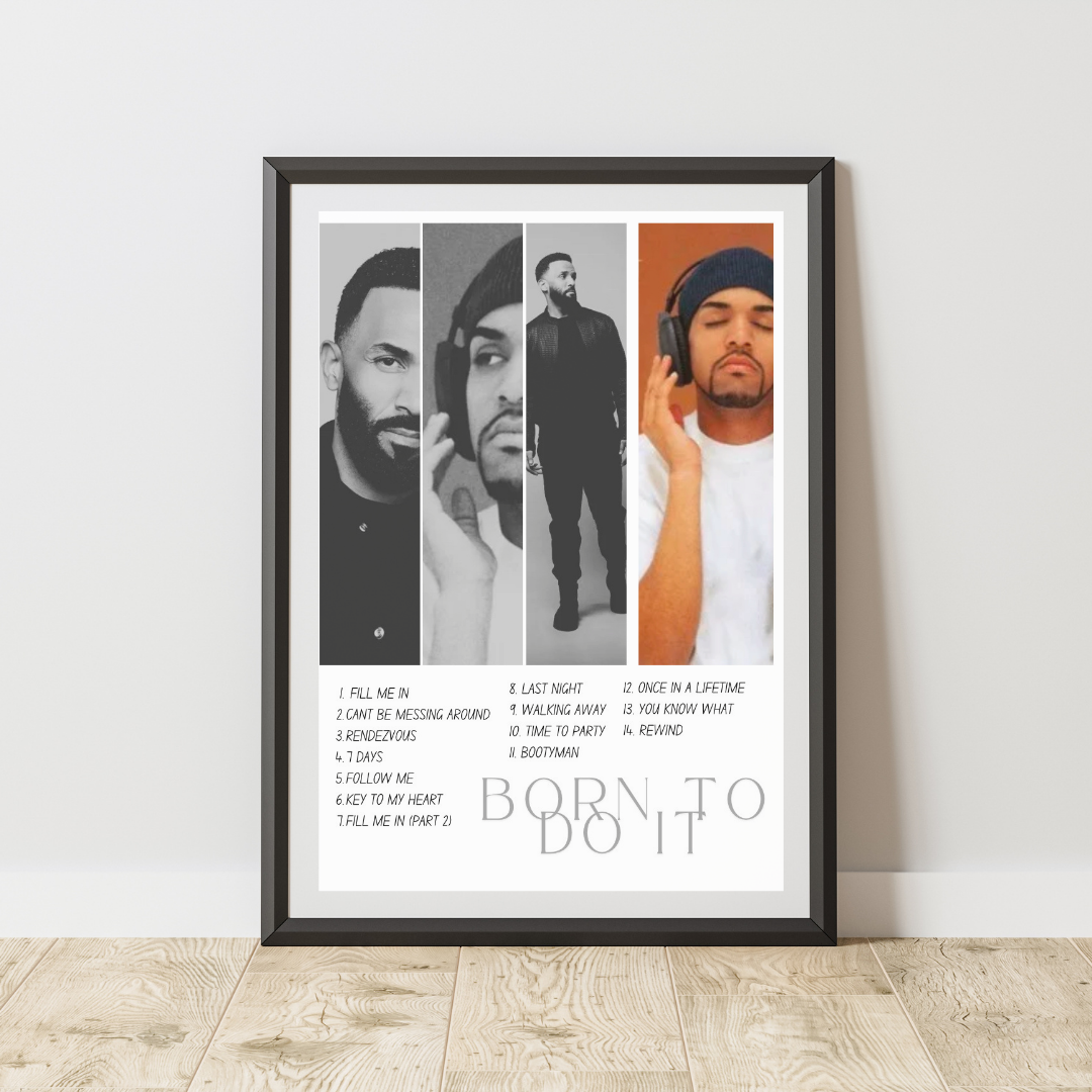 Craig David Album Print - Born To Do It