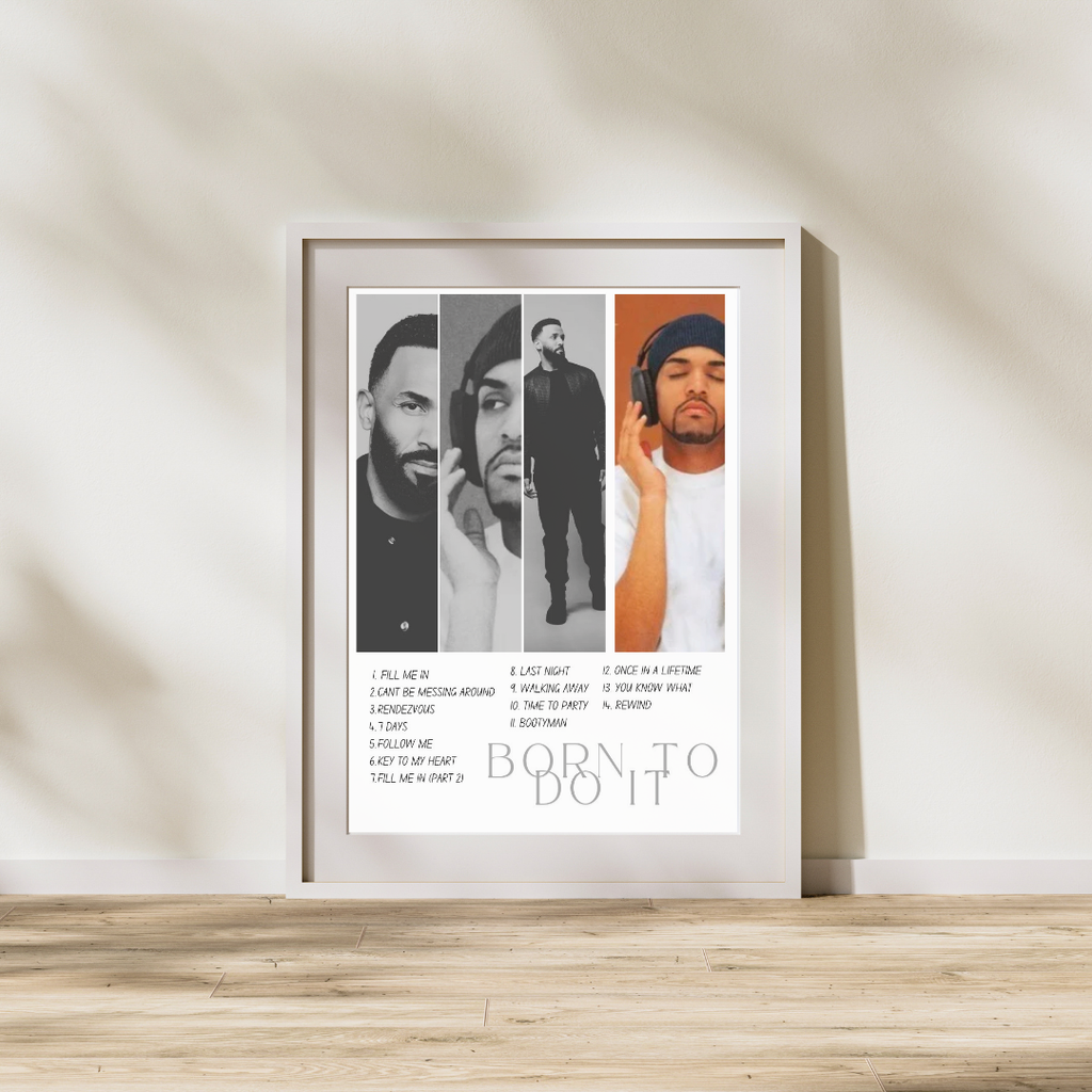 Craig David Album Print - Born To Do It