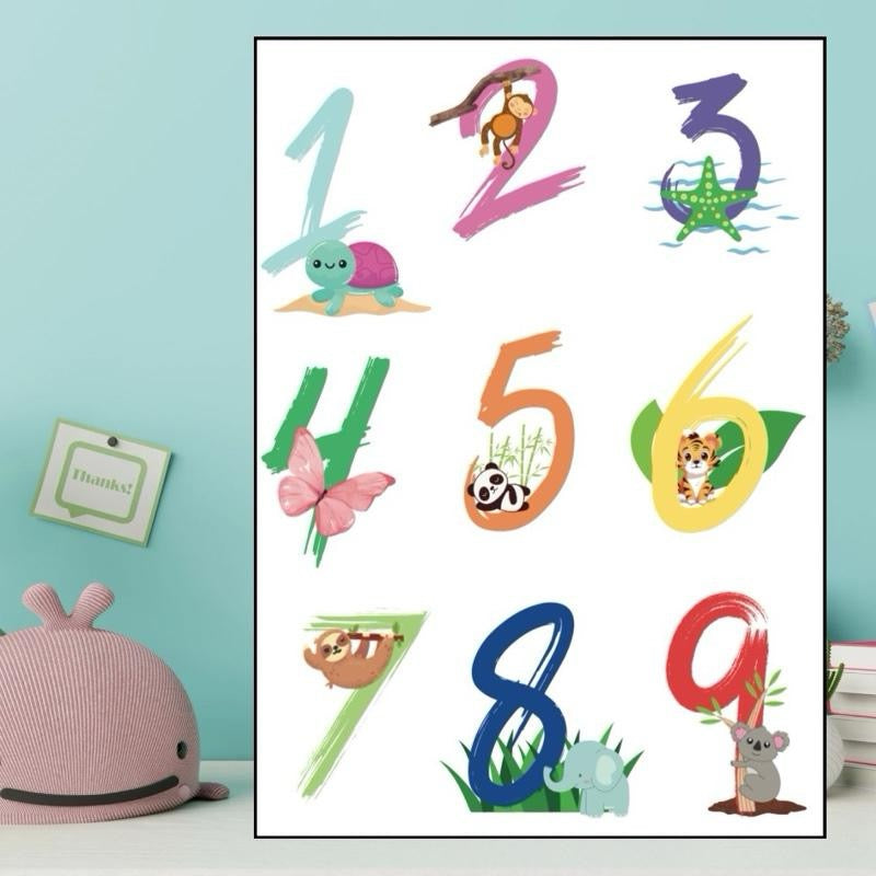 Animal Numbers 0-9 Print
