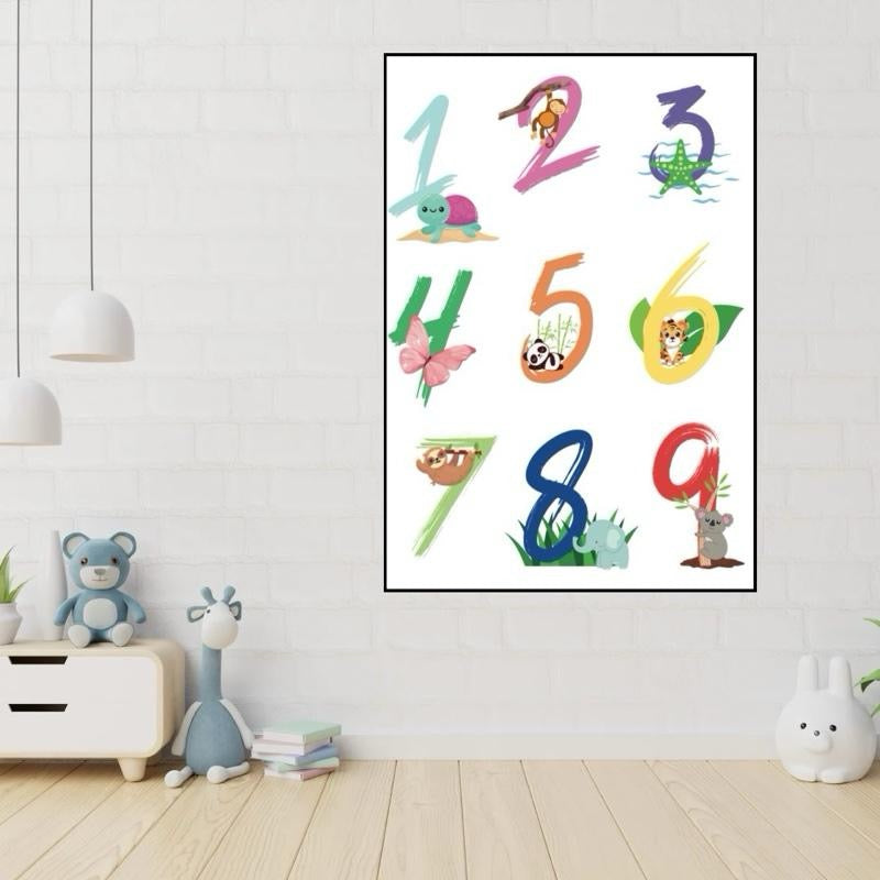Animal Numbers 0-9 Print