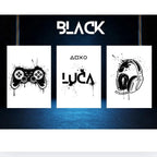 Personalised Gaming Prints Set Of 3
