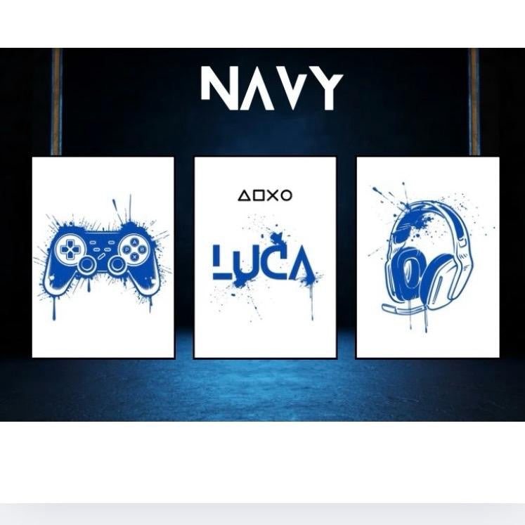 Personalised Gaming Prints Set Of 3