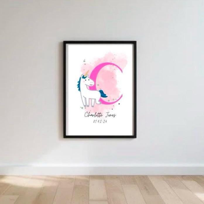 Childs Personalised Initial Print