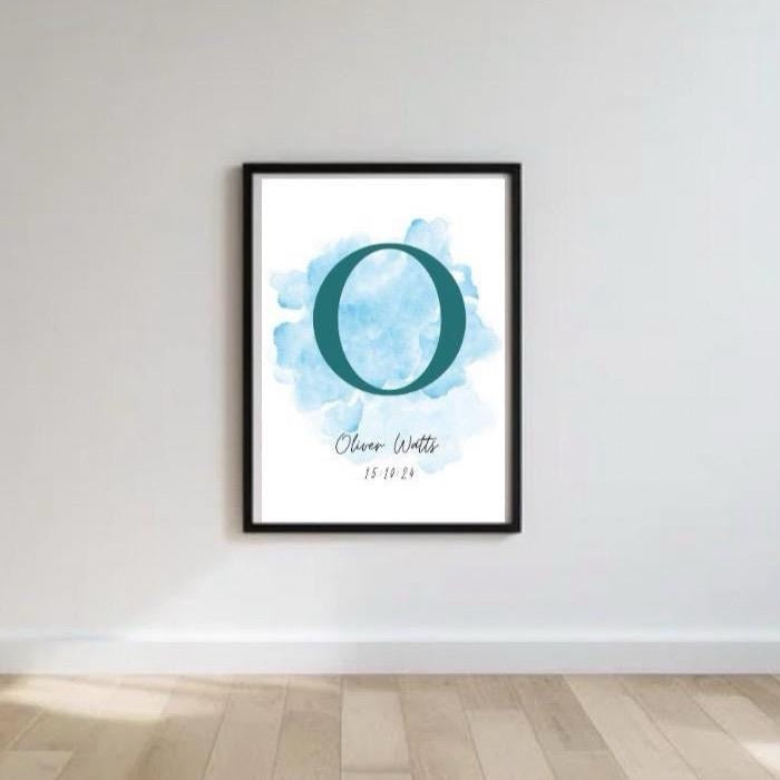 Childs Personalised Initial Print