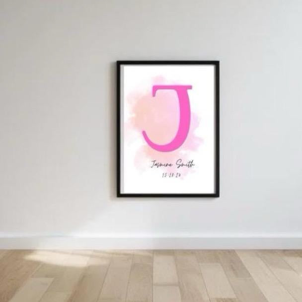 Childs Personalised Initial Print