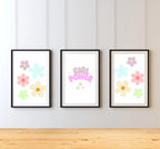 Girl Power Set of 3 Nursery Prints