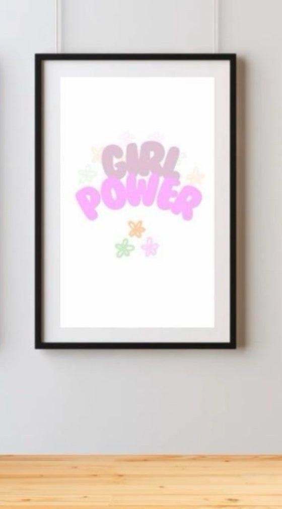 Girl Power Set of 3 Nursery Prints