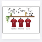 Daddys Dream Team Football Shirt Family Print