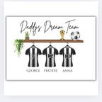 Daddys Dream Team Football Shirt Family Print