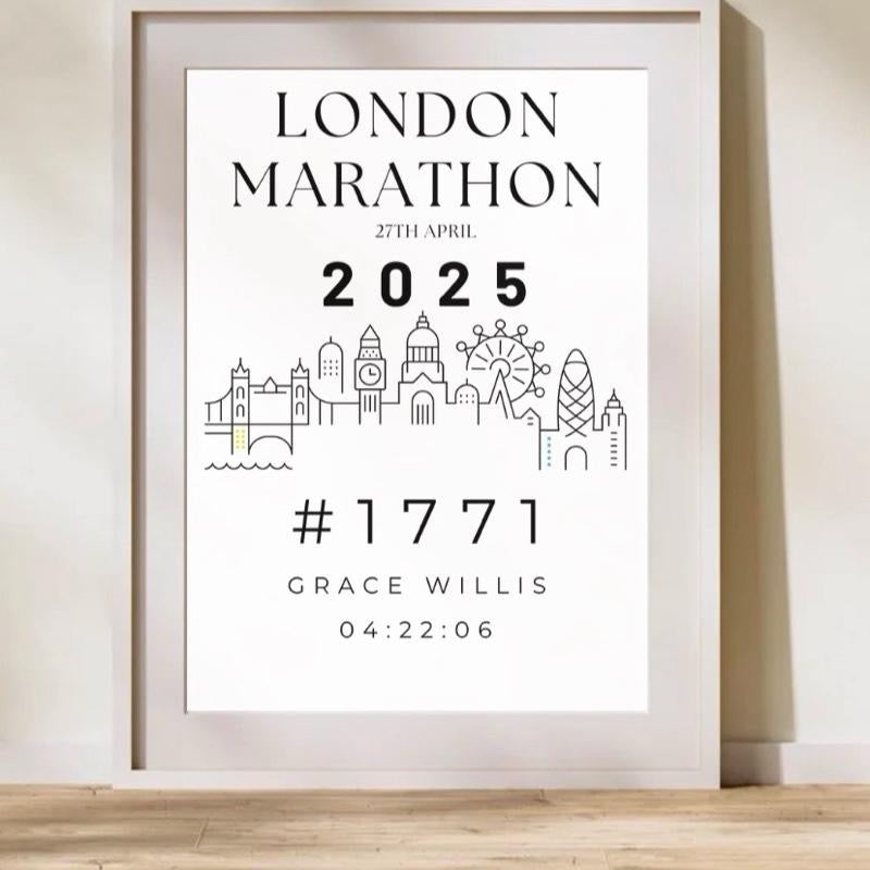 2025 Marathon Time Print