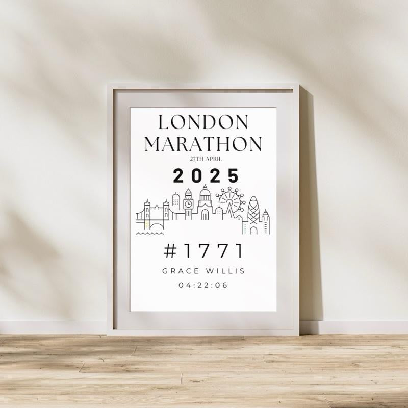 2025 Marathon Time Print