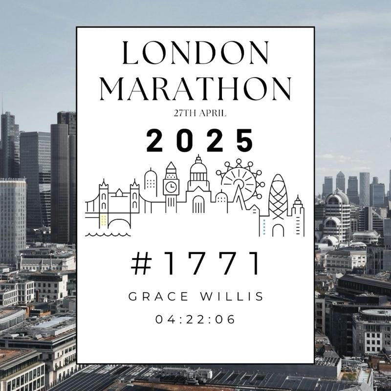 2025 Marathon Time Print