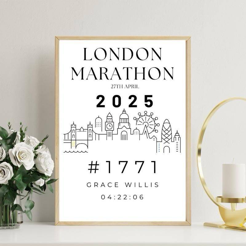 2025 Marathon Time Print