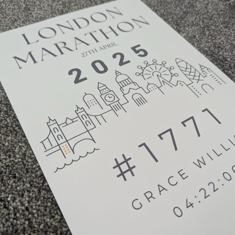 2025 Marathon Time Print