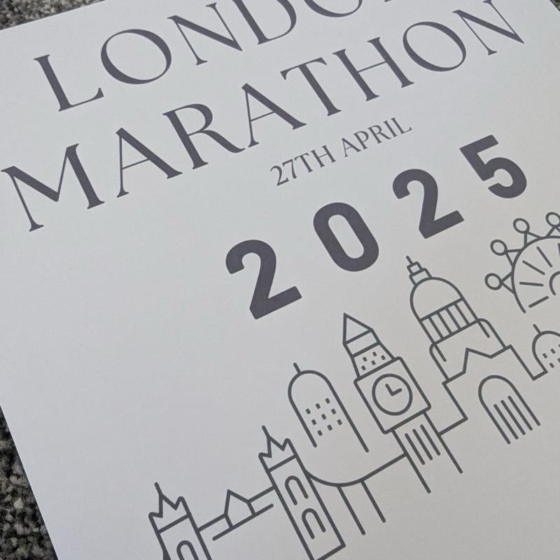 2025 Marathon Time Print