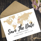 Abroad Wedding - Save the Date Cards