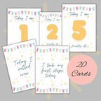 20 Baby Milestone Keepsake Cards