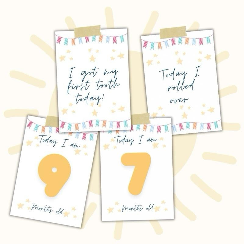 20 Baby Milestone Keepsake Cards