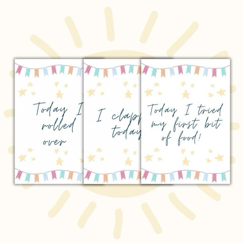 20 Baby Milestone Keepsake Cards