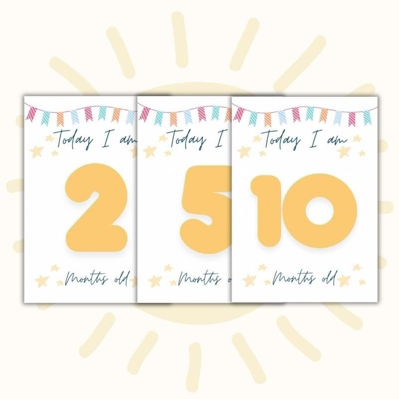 20 Baby Milestone Keepsake Cards