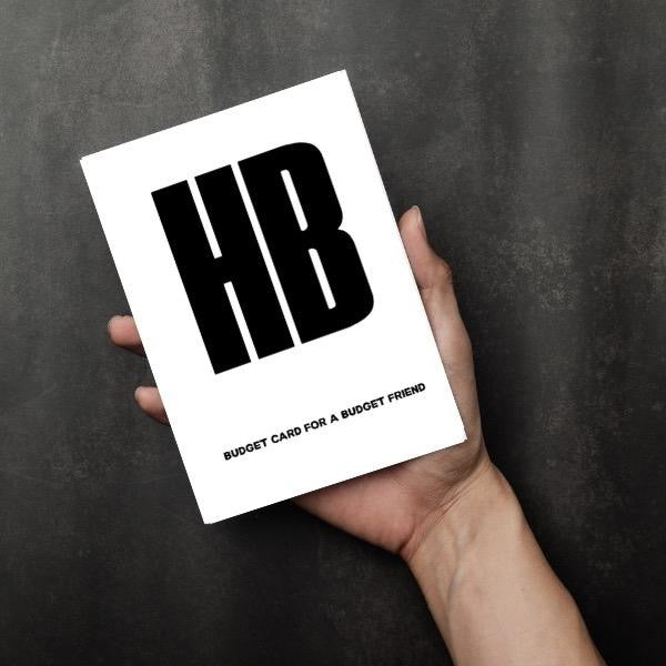 Budget Card For A Budget Friend - Birthday Card