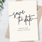Chic Calligraphy Save the Date