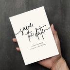Chic Calligraphy Save the Date