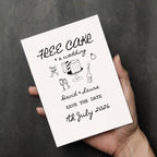Free Cake & A Wedding - Save The Date Cards