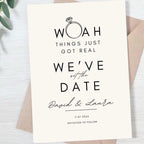 Woah Things Just Got Real - Save The Date Cards