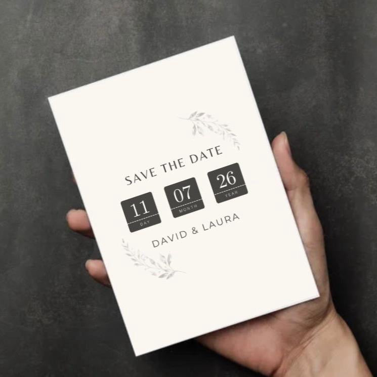 Minimalist Save the Date Card