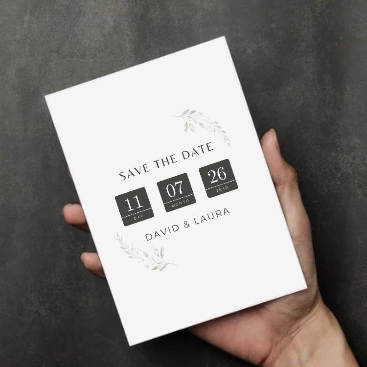 Minimalist Save the Date Card