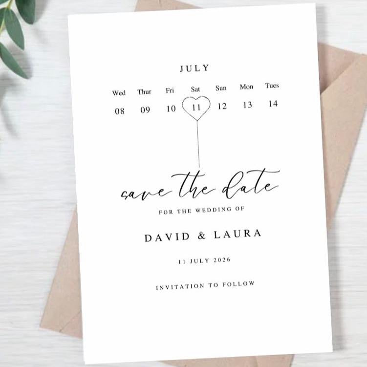 Elegant Save The Date Cards