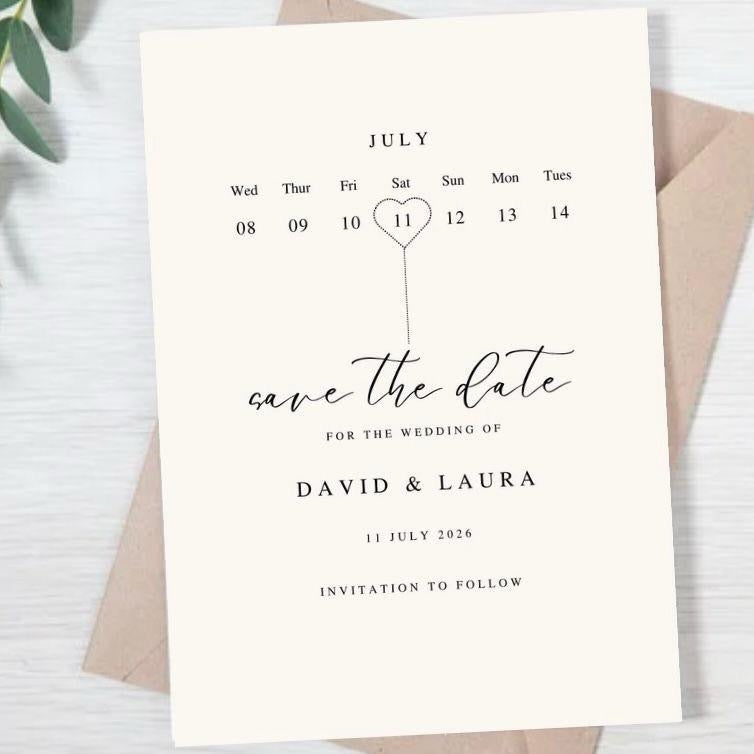 Elegant Save The Date Cards
