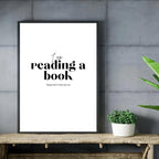 I am reading don't disturb me