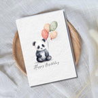 Cute Panda Birthday Card