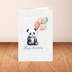 Cute Panda Birthday Card