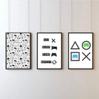 Eat Sleep Game Repeat. Set of 3