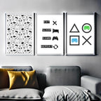 Eat Sleep Game Repeat. Set of 3