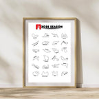 F1 All 2025 Season Track Print