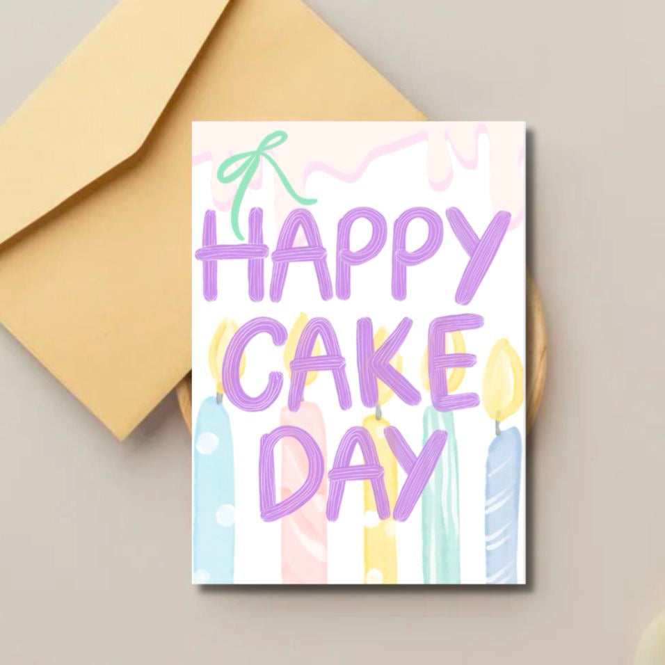 Happy Cake Day Birthday Card