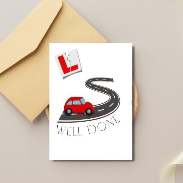 Well Done On Passing Your Driving Test Card
