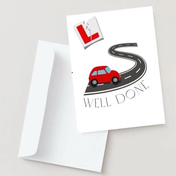 Well Done On Passing Your Driving Test Card