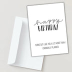 I Like You More Then I Thought - Birthday Card