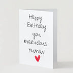 You Marvellous Human Happy Birthday Card