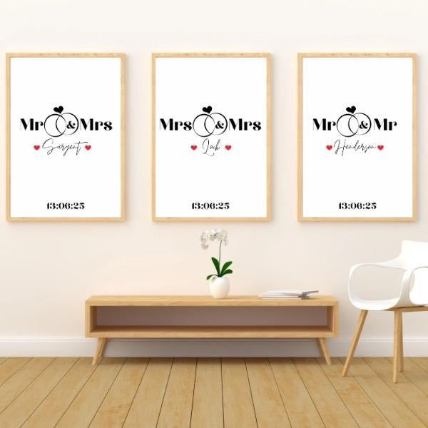 Wedding Date Keepsake Print