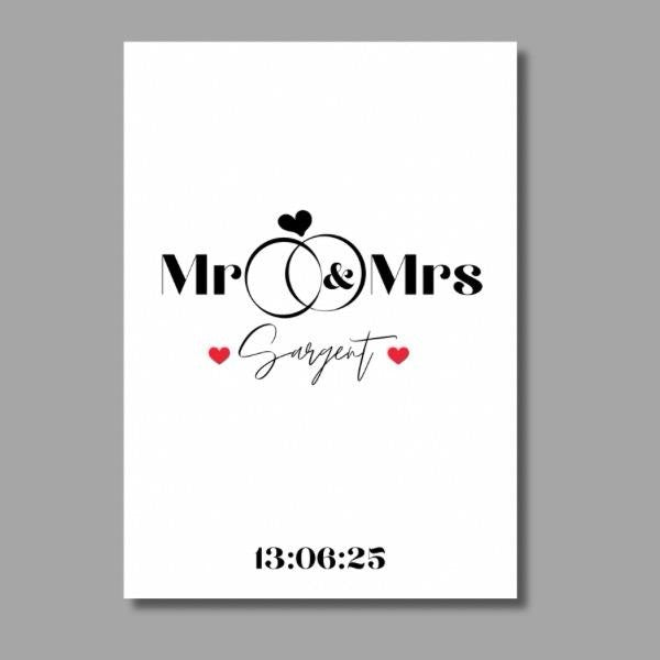 Wedding Date Keepsake Print