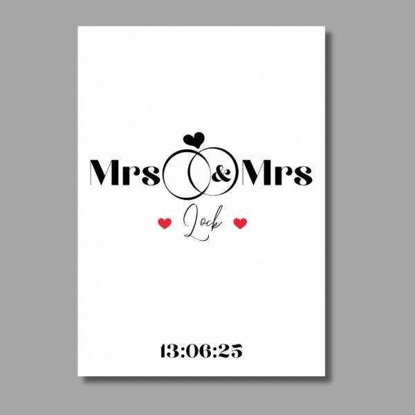 Wedding Date Keepsake Print