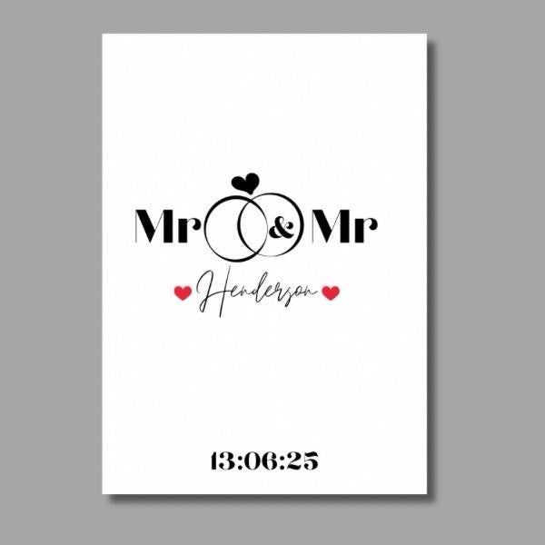 Wedding Date Keepsake Print